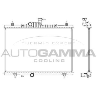 Radiatorius, variklio aušinimas AUTOGAMMA 107352