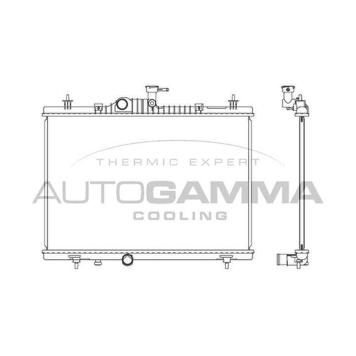 Radiatorius, variklio aušinimas AUTOGAMMA 107352