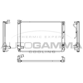 Radiatorius, variklio aušinimas AUTOGAMMA 107362