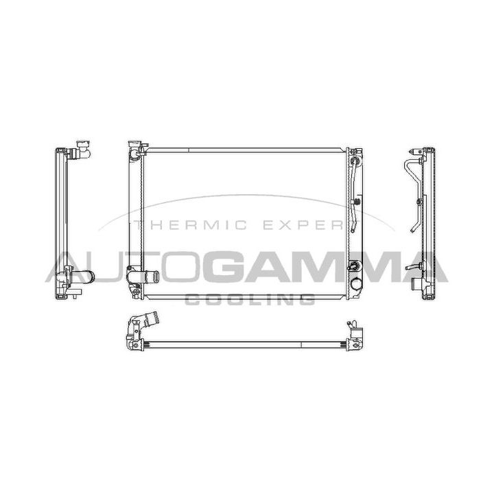 Radiatorius, variklio aušinimas AUTOGAMMA 107362