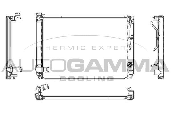 Radiatorius, variklio aušinimas AUTOGAMMA 107362