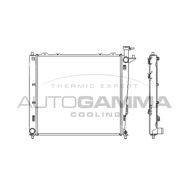 Radiatorius, variklio aušinimas AUTOGAMMA 107383