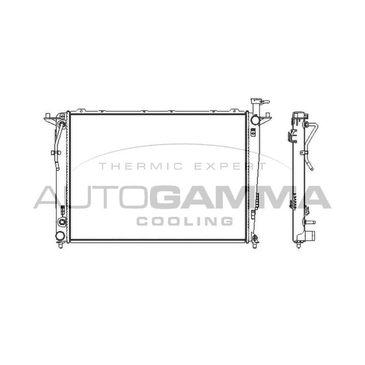 Radiatorius, variklio aušinimas AUTOGAMMA 107384