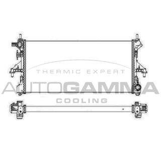 Radiatorius, variklio aušinimas AUTOGAMMA 107400