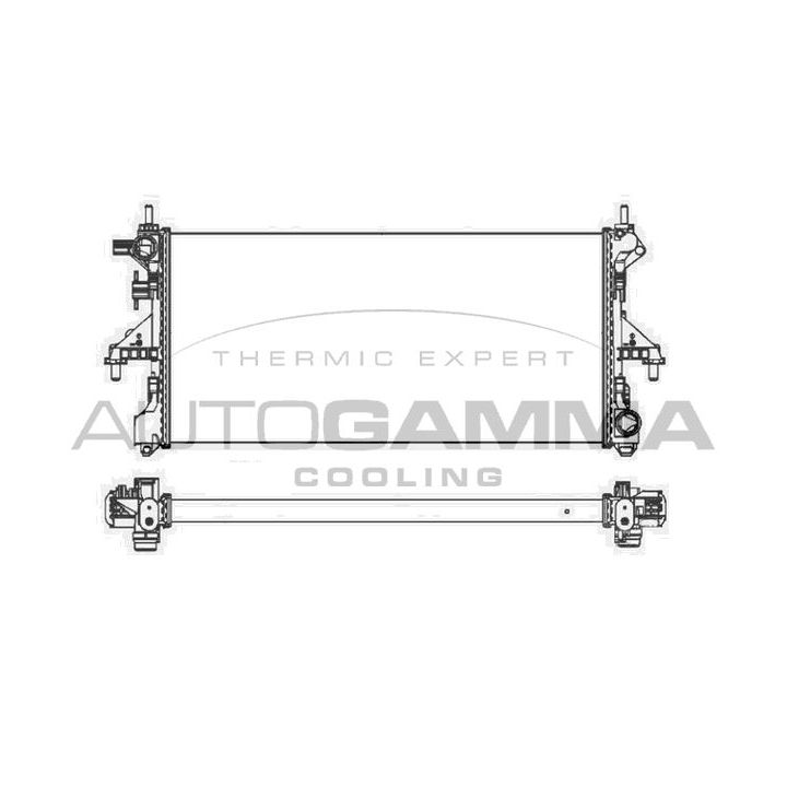 Radiatorius, variklio aušinimas AUTOGAMMA 107400
