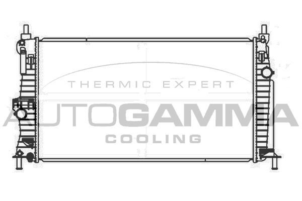 Radiatorius, variklio aušinimas AUTOGAMMA 107425