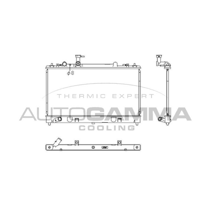 Radiatorius, variklio aušinimas AUTOGAMMA 107444