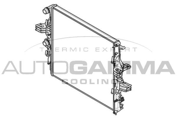 Radiatorius, variklio aušinimas AUTOGAMMA 107456