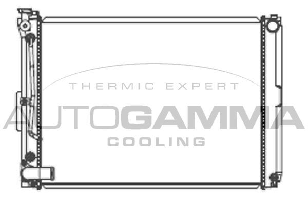 Radiatorius, variklio aušinimas AUTOGAMMA 107526
