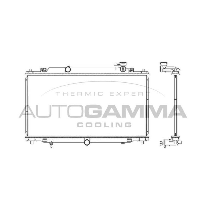 Radiatorius, variklio aušinimas AUTOGAMMA 107529