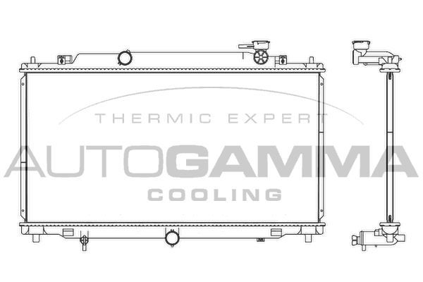 Radiatorius, variklio aušinimas AUTOGAMMA 107529