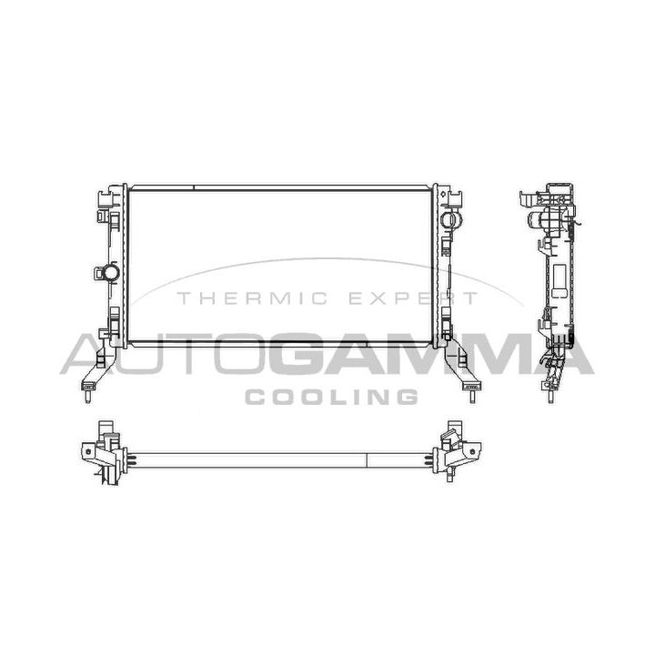 Radiatorius, variklio aušinimas AUTOGAMMA 107536