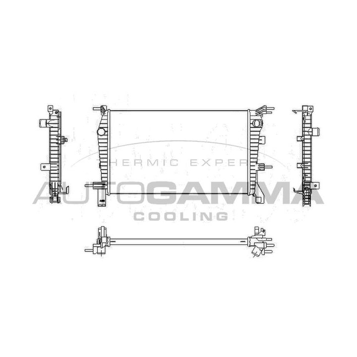 Radiatorius, variklio aušinimas AUTOGAMMA 107538