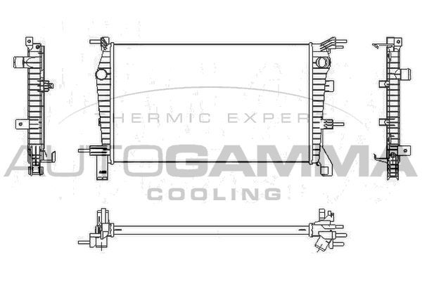 Radiatorius, variklio aušinimas AUTOGAMMA 107538