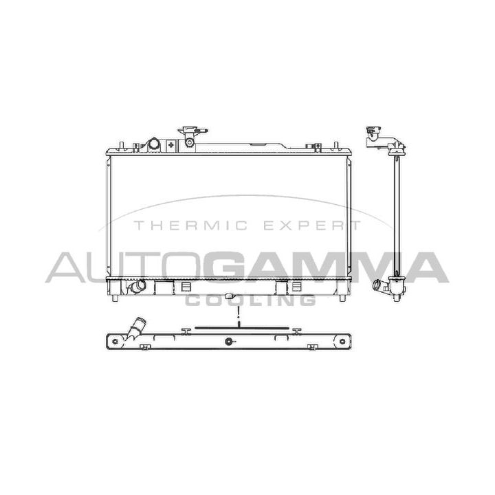 Radiatorius, variklio aušinimas AUTOGAMMA 107644