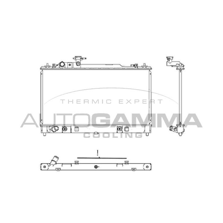 Radiatorius, variklio aušinimas AUTOGAMMA 107645