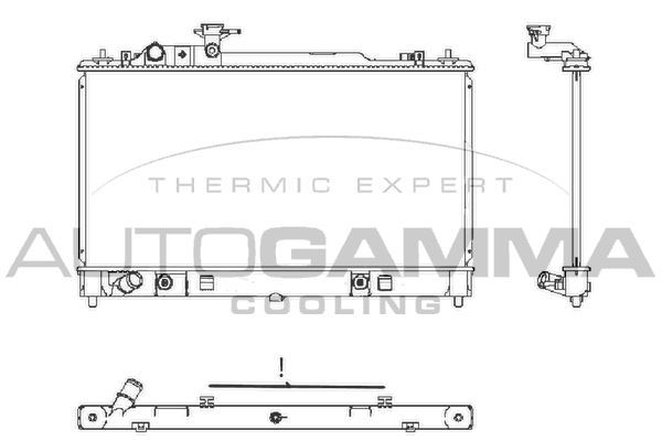 Radiatorius, variklio aušinimas AUTOGAMMA 107645