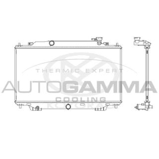 Radiatorius, variklio aušinimas AUTOGAMMA 107646