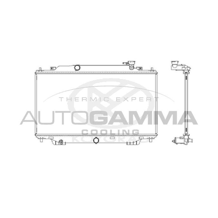 Radiatorius, variklio aušinimas AUTOGAMMA 107646