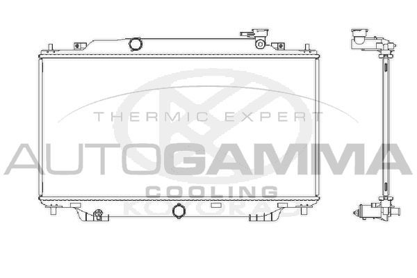 Radiatorius, variklio aušinimas AUTOGAMMA 107646