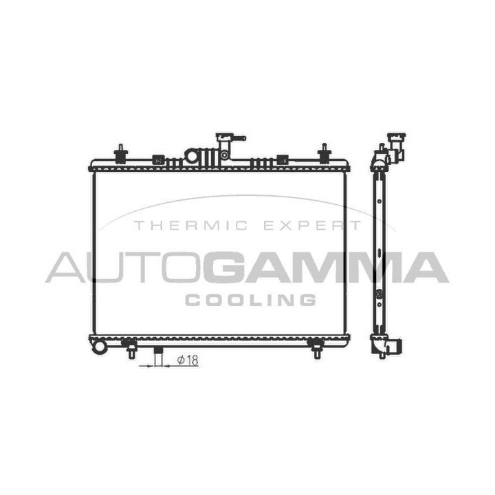 Radiatorius, variklio aušinimas AUTOGAMMA 107681