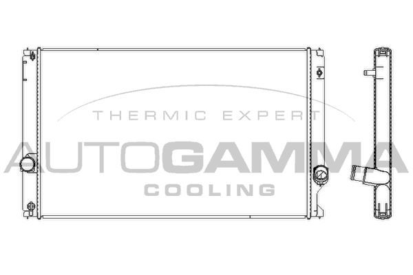 Radiatorius, variklio aušinimas AUTOGAMMA 107793
