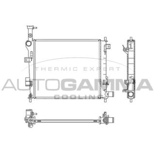 Radiatorius, variklio aušinimas AUTOGAMMA 107835
