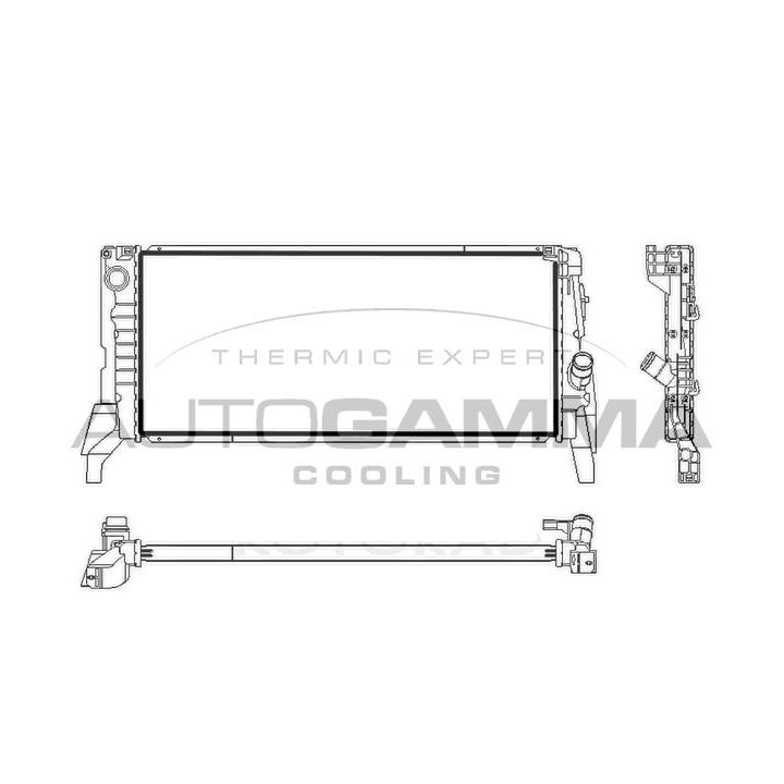 Radiatorius, variklio aušinimas AUTOGAMMA 107838