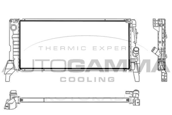 Radiatorius, variklio aušinimas AUTOGAMMA 107838