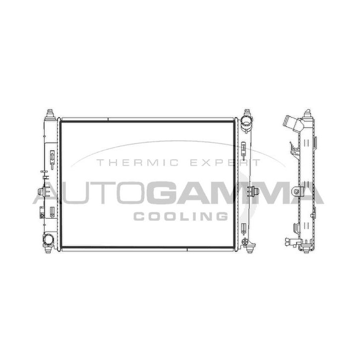 Radiatorius, variklio aušinimas AUTOGAMMA 107841