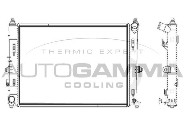 Radiatorius, variklio aušinimas AUTOGAMMA 107841