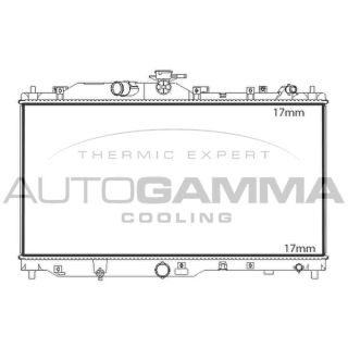 Radiatorius, variklio aušinimas AUTOGAMMA 107842
