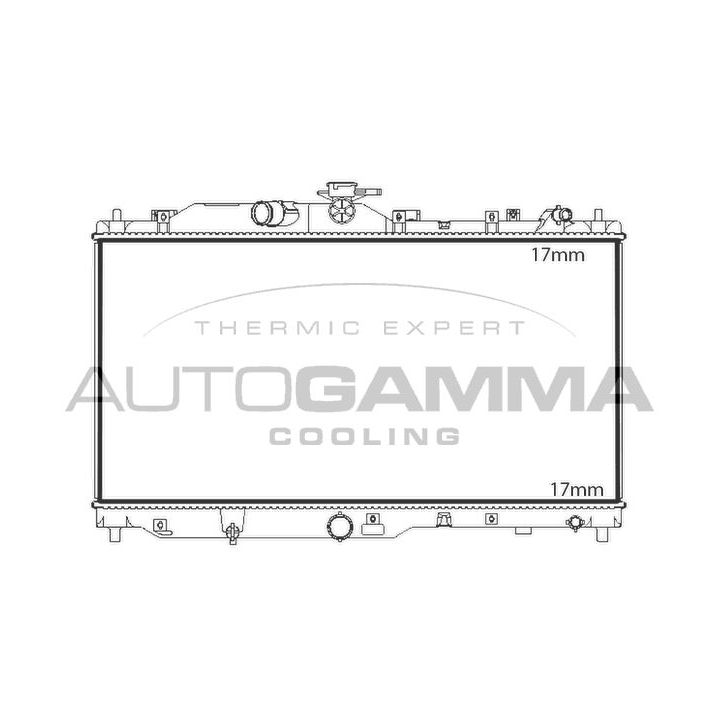 Radiatorius, variklio aušinimas AUTOGAMMA 107842