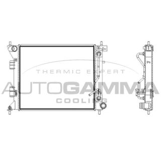 Radiatorius, variklio aušinimas AUTOGAMMA 107930