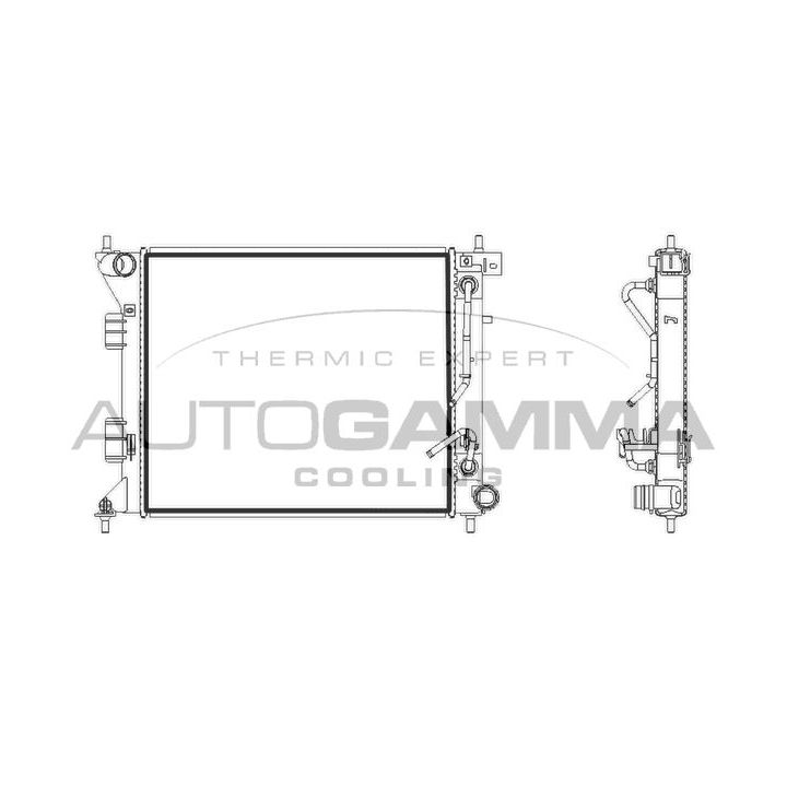 Radiatorius, variklio aušinimas AUTOGAMMA 107930