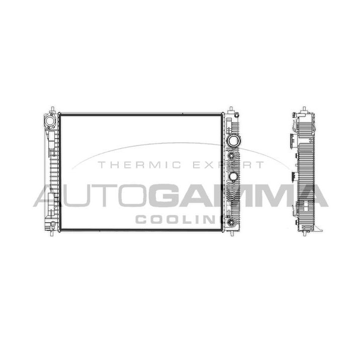 Radiatorius, variklio aušinimas AUTOGAMMA 107932
