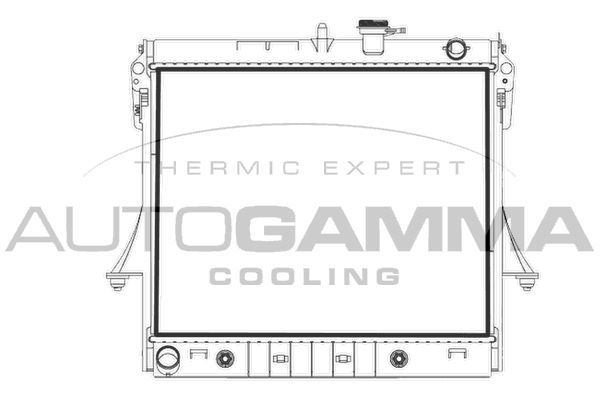 Radiatorius, variklio aušinimas AUTOGAMMA 107980