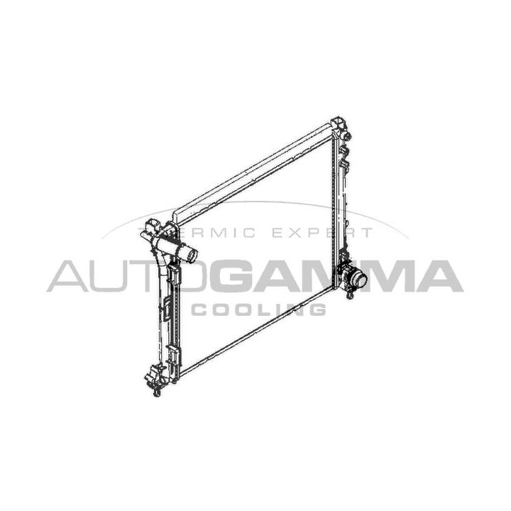 Radiatorius, variklio aušinimas AUTOGAMMA 110002