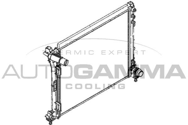 Radiatorius, variklio aušinimas AUTOGAMMA 110002