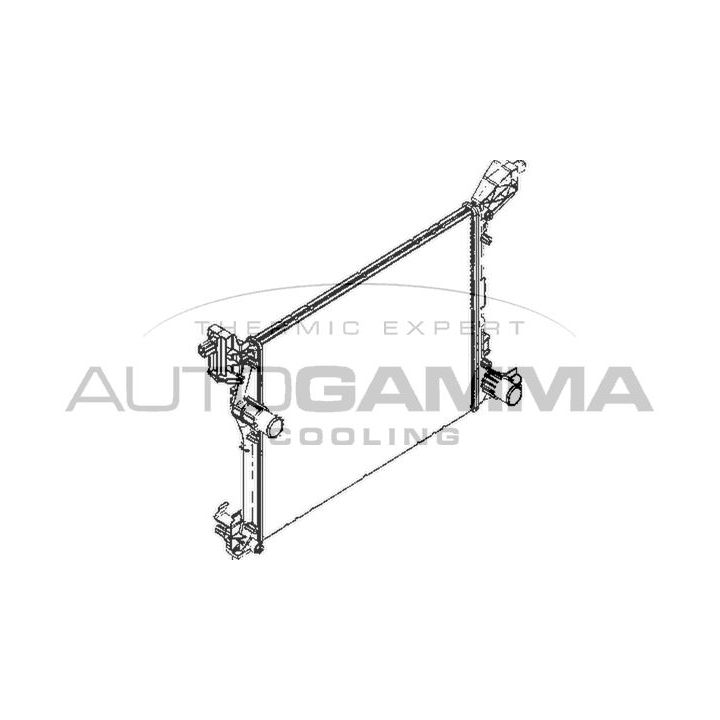 Radiatorius, variklio aušinimas AUTOGAMMA 110003