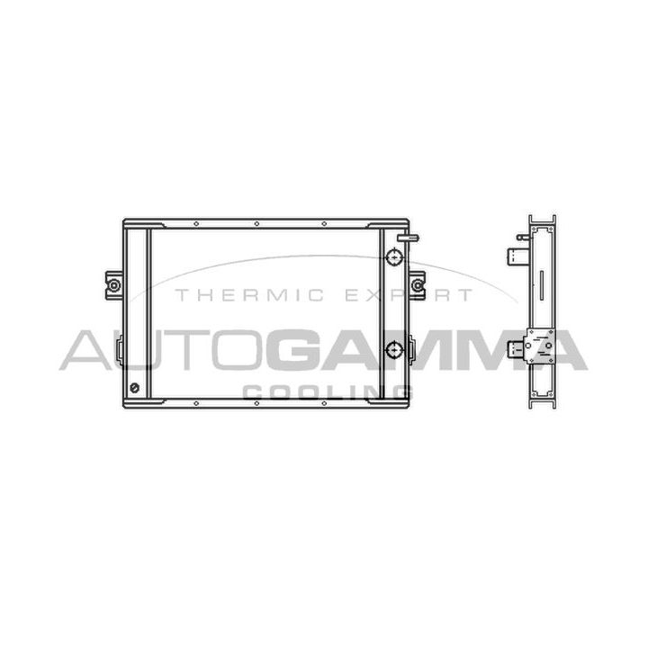 Radiatorius, variklio aušinimas AUTOGAMMA 400762