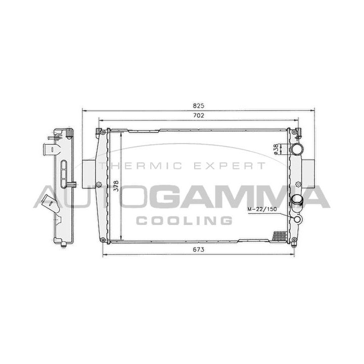 Radiatorius, variklio aušinimas AUTOGAMMA 400766