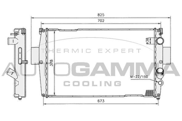 Radiatorius, variklio aušinimas AUTOGAMMA 400766