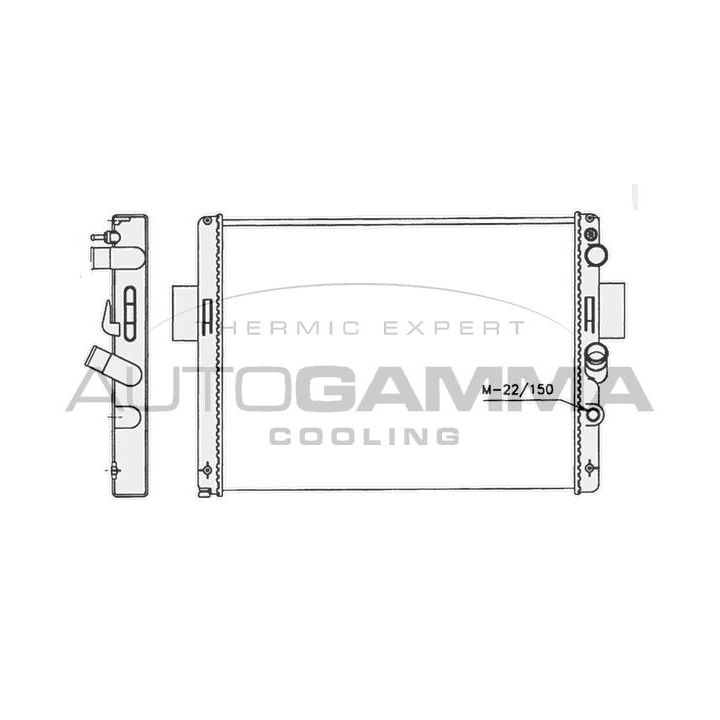Radiatorius, variklio aušinimas AUTOGAMMA 400768