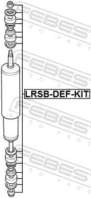 Montavimo komplektas, amortizatorius FEBEST LRSB-DEF-KIT