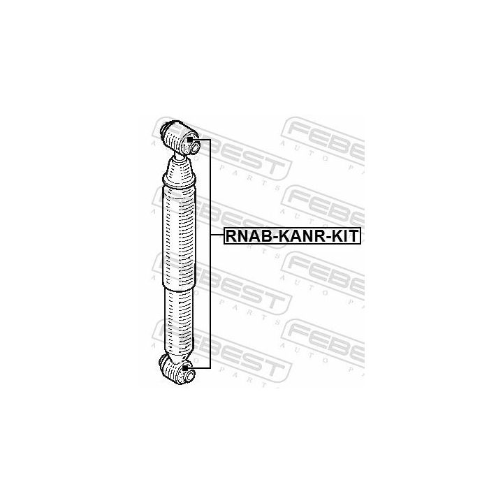 Montavimo komplektas, amortizatorius FEBEST RNAB-KANR-KIT
