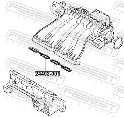 Tarpiklis, įsiurbimo kolektorius FEBEST 24402-001