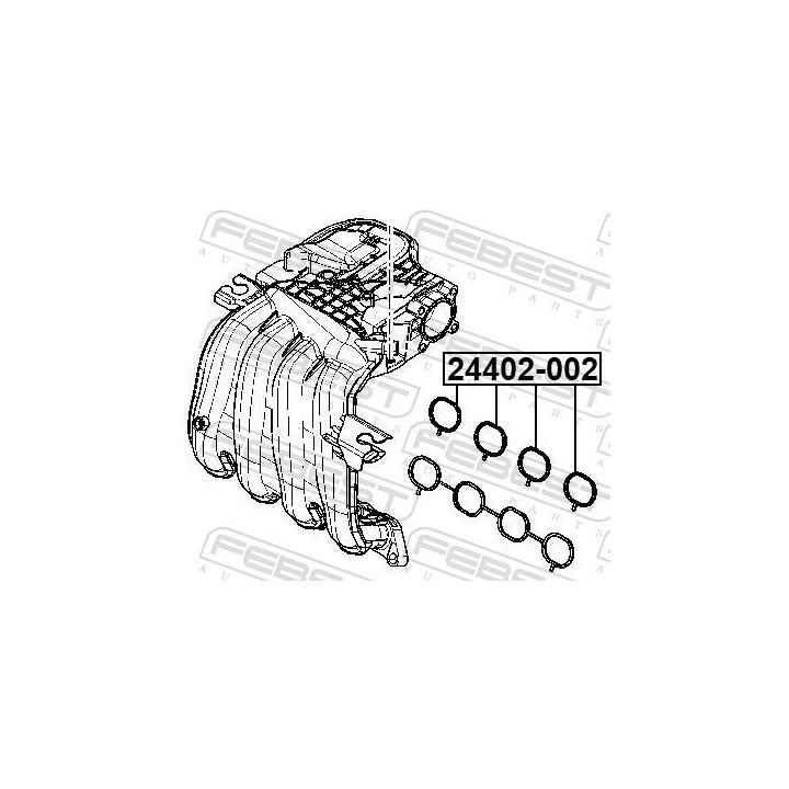 Tarpiklis, įsiurbimo kolektorius FEBEST 24402-002