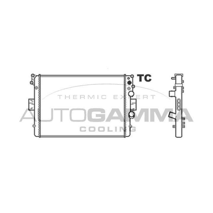 Radiatorius, variklio aušinimas AUTOGAMMA 403346