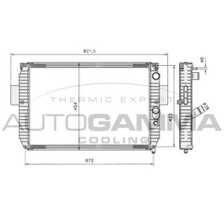Radiatorius, variklio aušinimas AUTOGAMMA 403494